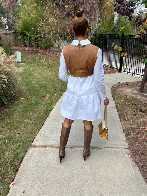 The Nellie Dress - Cognac (025)