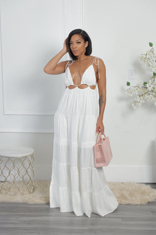 Jocelyn Maxi Dress - White (F1)