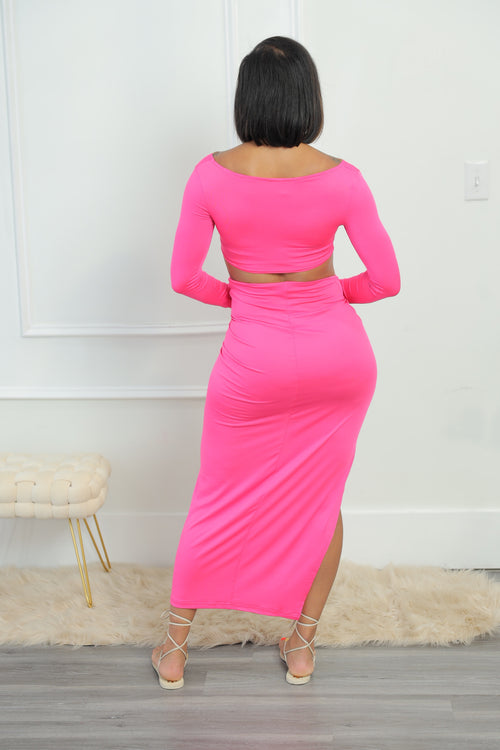 Beach Party Skirt Set - Pink (S10)