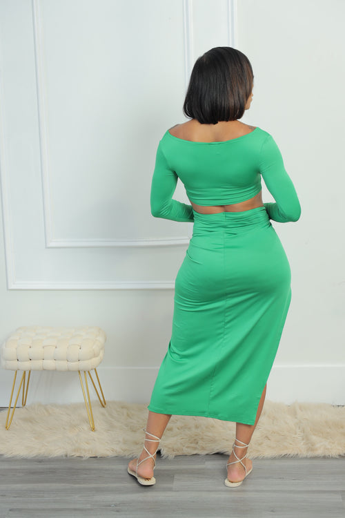 Beach Party Skirt Set - Green (S10)