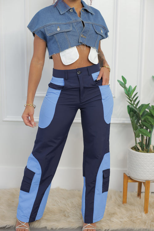 Blocked & Blue Pants (017)