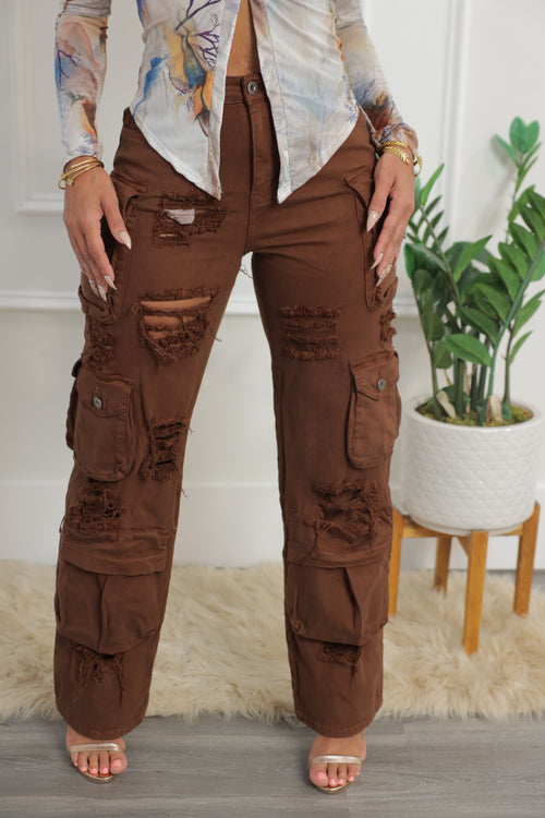 The Drip Cargo Jeans - Chocolate (032)