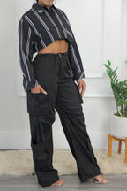 Jaxon Cargo Pants - Black (017)