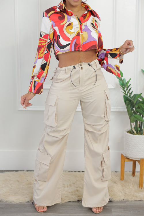 Picasso Crop Shirt (015)