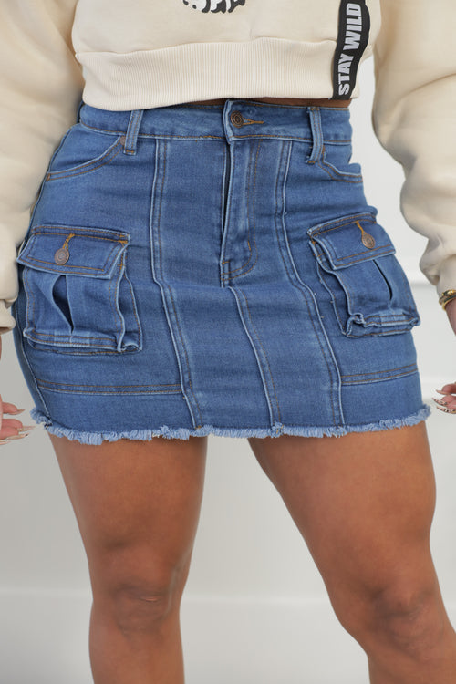 Daisy Cargo Skirt (009)