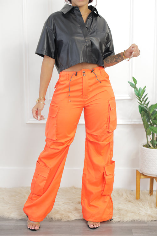 Jaxon Cargo Pants - Orange (018)