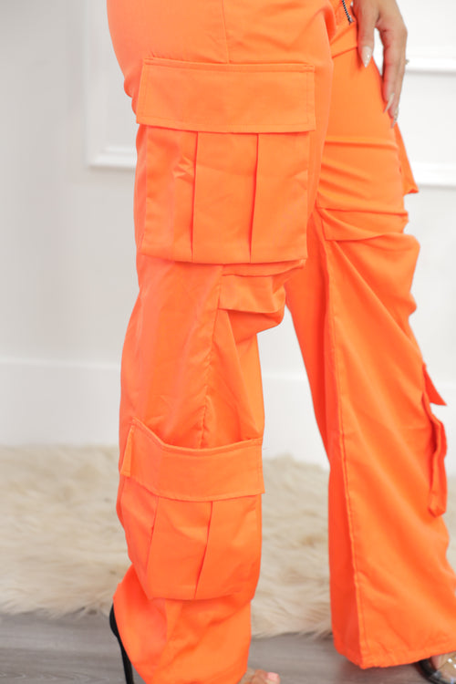 Jaxon Cargo Pants - Orange (018)
