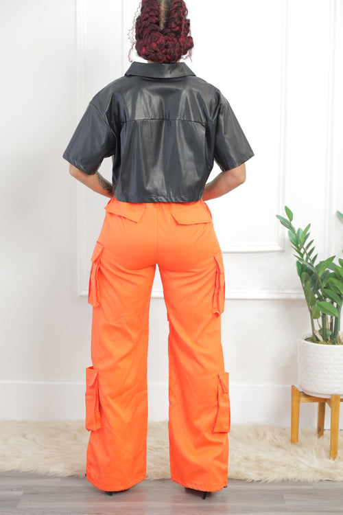Jaxon Cargo Pants - Orange (018)
