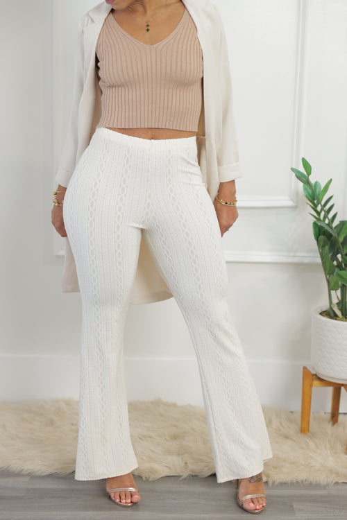 Jonah Flare Pants - Cream (R1)