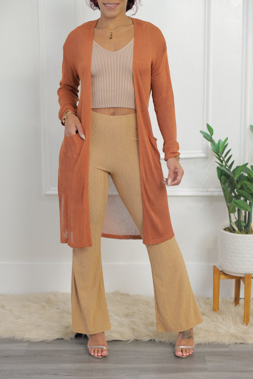 Jaiden Cardigan - Rust (006)