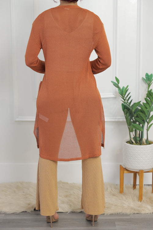 Jaiden Cardigan - Rust (027)