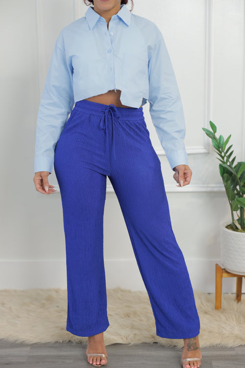 Blanx Crop Shirt - Blue (027)