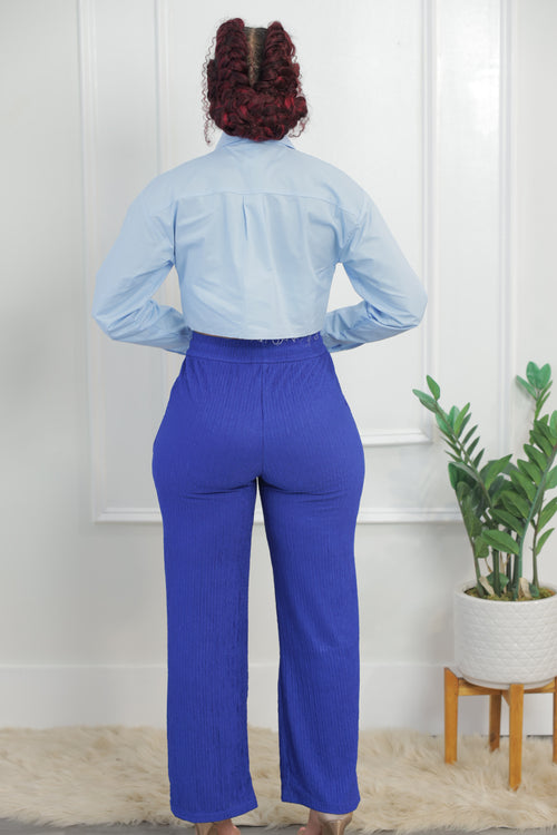 Blanx Crop Shirt - Blue (008)