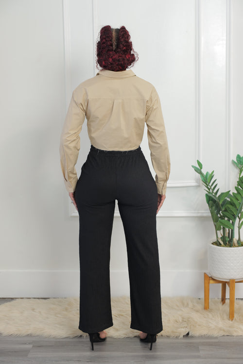 Blanx Crop Shirt - Nude (008)