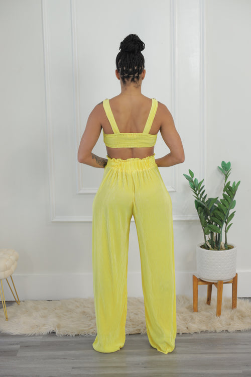 Ibiza Pant Set - Yellow (F1)